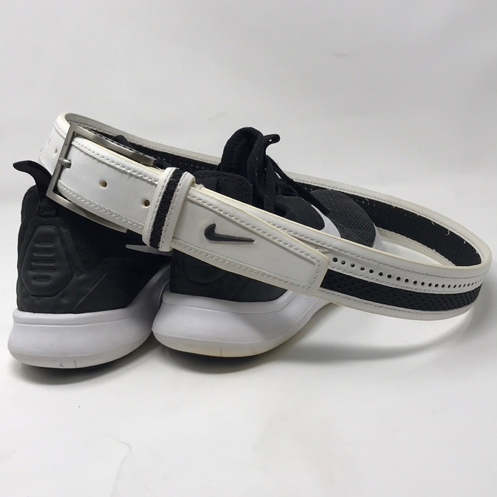 White Nike Golfers Belt